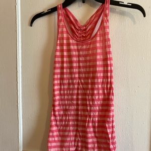 Ruffled razor back tank